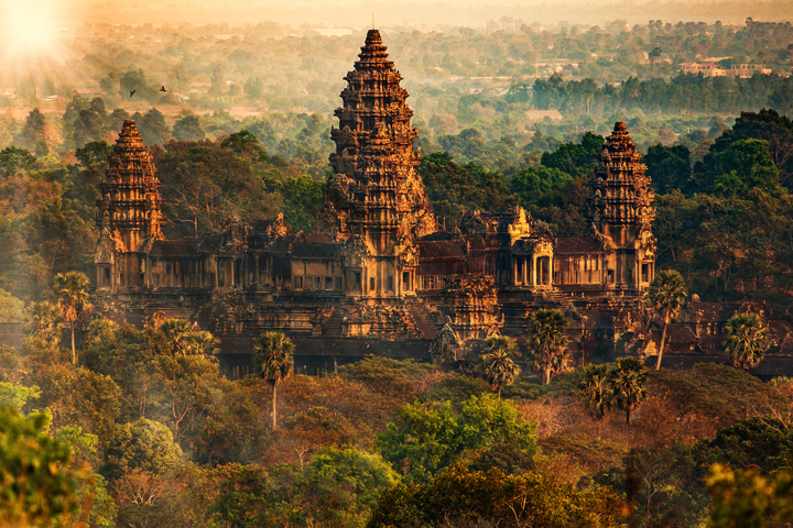 <p>Hindu temple complex; cosmic mountain symbolism.</p>