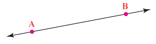 <p>A series of points extending infinitely in both directions</p>