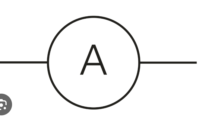 <p>measures current flow </p>