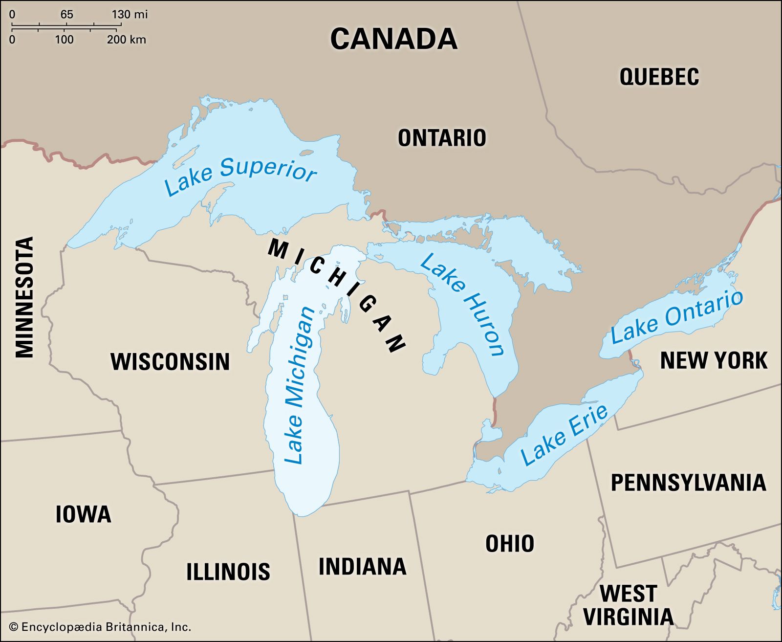 <p>The second-largest of the Great Lakes by volume and the only one located entirely within the United States.</p><p></p>