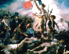 <p>Liberty Leading the People by Eugène Delacroix became an important symbol of revolutionary resistance and nationalism. What does the central figure MOST symbolize?</p>