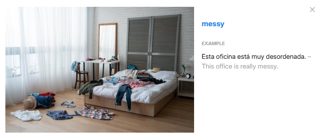 <p>messy, untidy, disorganized</p>