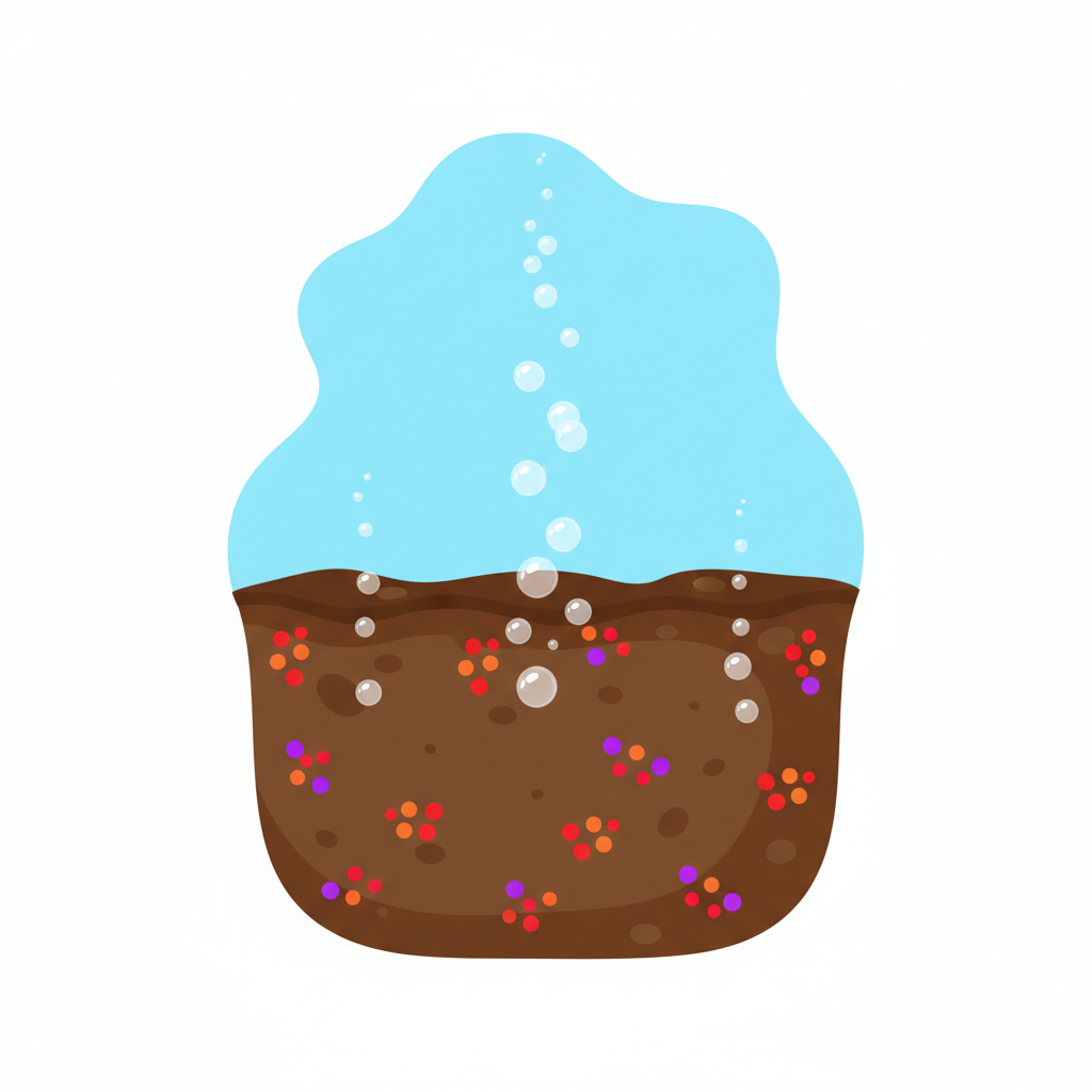 <p>The process where soil bacteria change nitrogen in the soil back into nitrogen gas.</p>