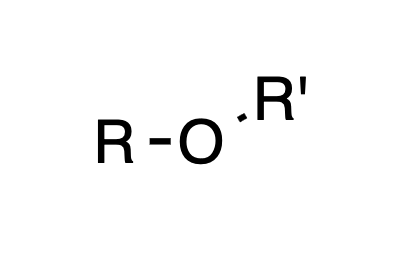 <p>?Oxygen bridging two alkyl groups (R)</p>