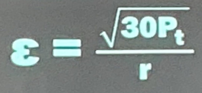 <p>The quality of the electric field at any given point in volt per meter or a potential of 1 volt induced in an antenna wire 1 meter long.</p>