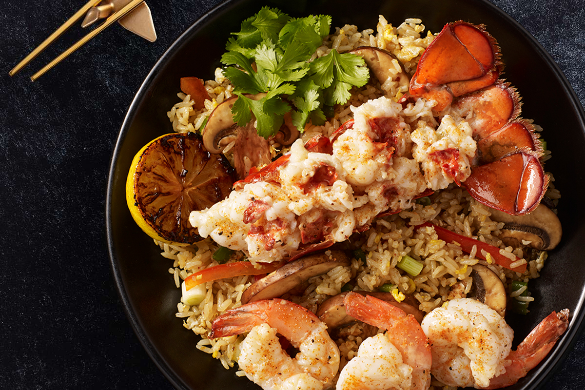 <p>Lobster &amp; Prawn Fried Rice</p>