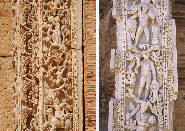 <p>Severan Basilica</p><ul><li><p><span style="background-color: transparent;">Severan form</span></p></li><li><p><span style="background-color: transparent;">Leptis Magna, 216 AD</span></p></li><li><p><span style="background-color: transparent;">Said he would bestow/dedicate the arch and Basilica</span></p></li><li><p><span style="background-color: transparent;">Basilica - rectangular, central aisle with 2 side aisle, colomanide</span></p></li><li><p><span style="background-color: transparent;">Modeled after the basilica olympia&nbsp;</span></p></li><li><p><span style="background-color: transparent;">Scroll - depict myths</span></p><ul><li><p><span style="background-color: transparent;">Herakles labors</span></p></li><li><p><span style="background-color: transparent;">Dionysus, maenaids, panthers</span></p></li><li><p><span style="background-color: transparent;">Node to the original phoenician colony&nbsp;</span></p></li><li><p><span style="background-color: transparent;">Severan baroque - deep drilling, creating a deep shadows, create dramatic</span></p></li></ul></li><li><p><span style="background-color: transparent;">Label on basilica said its finished by Caracalla, Imperator is fully written out when it is usually shortened</span></p><ul><li><p><span style="background-color: transparent;">Why?</span></p></li></ul></li></ul><p></p>