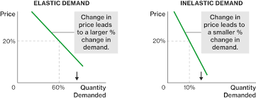 <p>A situation where a change in price has little or no effect on the quantity demanded.</p>