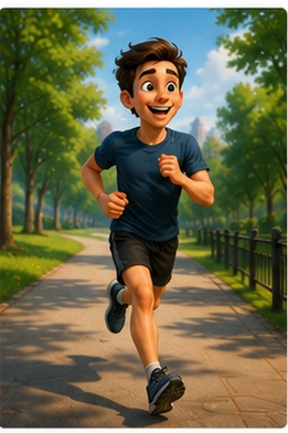 <p>corro sin parar</p>