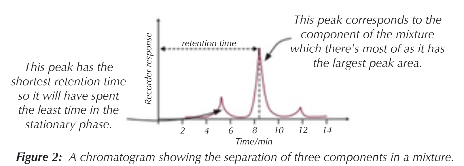 <p>The relative amount of each component that’s present in the mixture </p>