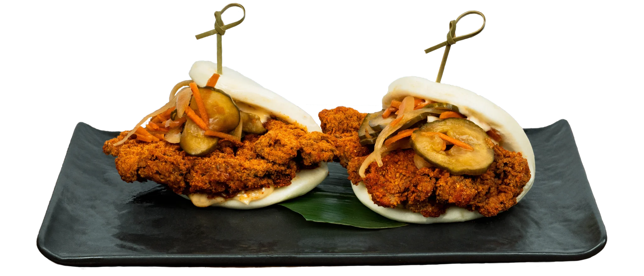 <p>HOT CHICKEN BAO BUNS</p>