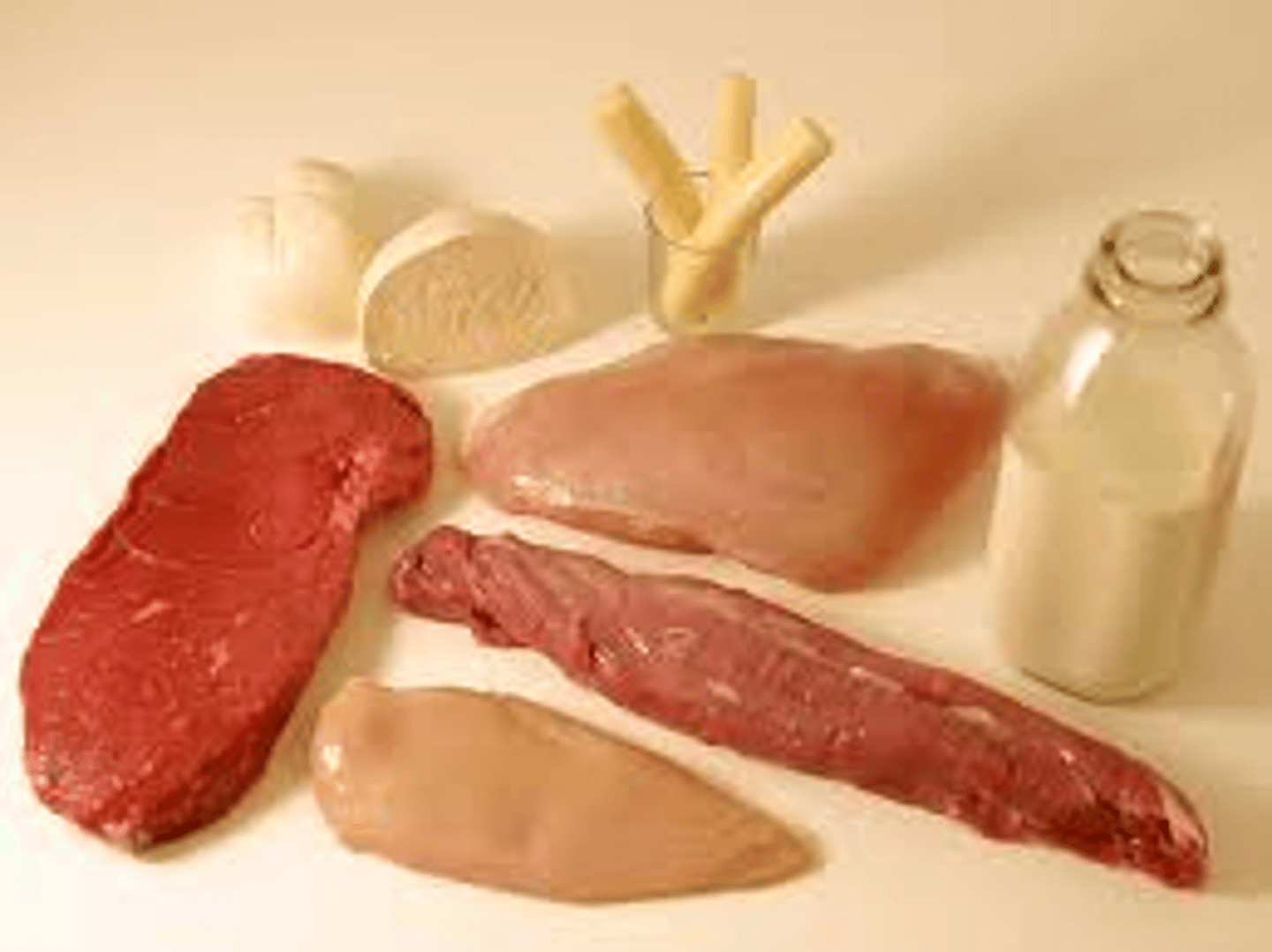<p>con poco grasa</p>