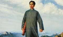 <p>What propaganda technique is MOST evident in depictions of Chairman Mao such as Chairman Mao en Route to Anyuan?</p>