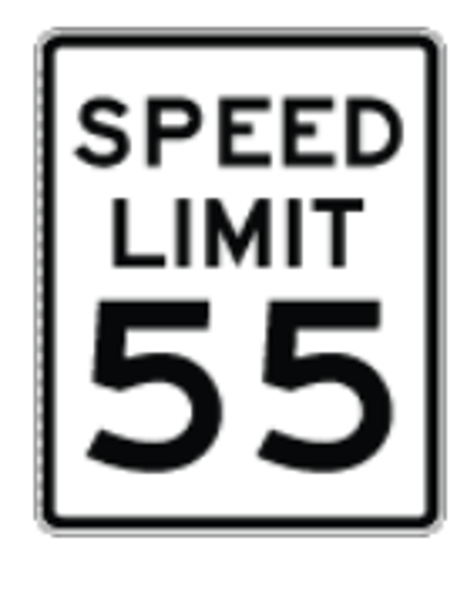 <p>55 miles per hour is the maximum speed limit permitted in this area.</p>