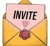 <p>Je (….)invite </p>