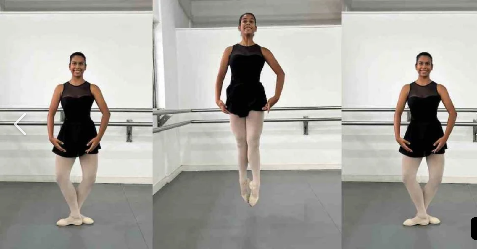 <p>Two feet to two feet</p>