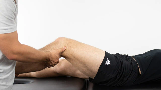 <p>positive test: pain under thumb, most commonly as knee approaches 30°</p><p>implications: inflammation of IT band or it associated bursa or inflammation of lateral femoral condyle</p>