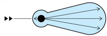 <p>iden the type of light scatter</p>