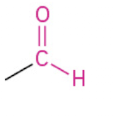 <p>An organic compound with a carbonyl group (C=O) where the carbon atom is also bonded to a hydrogen atom.(Endung:-al)</p>