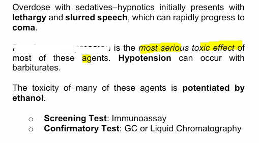 <p><strong><u>Toxicology of therapeutic drugs: sedative - hyptotics</u></strong></p>