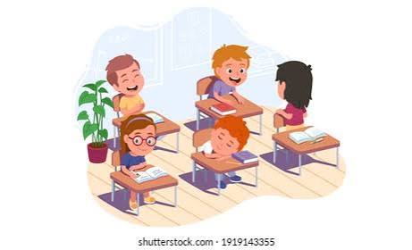 <p>Se rio</p><p>La clase se estaba roe do del chiste del profesor</p>