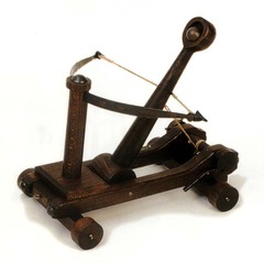 <p>to throw or launch</p><p>Before the invention of cannons, _________ were used by armies to attack castles and forts.</p>