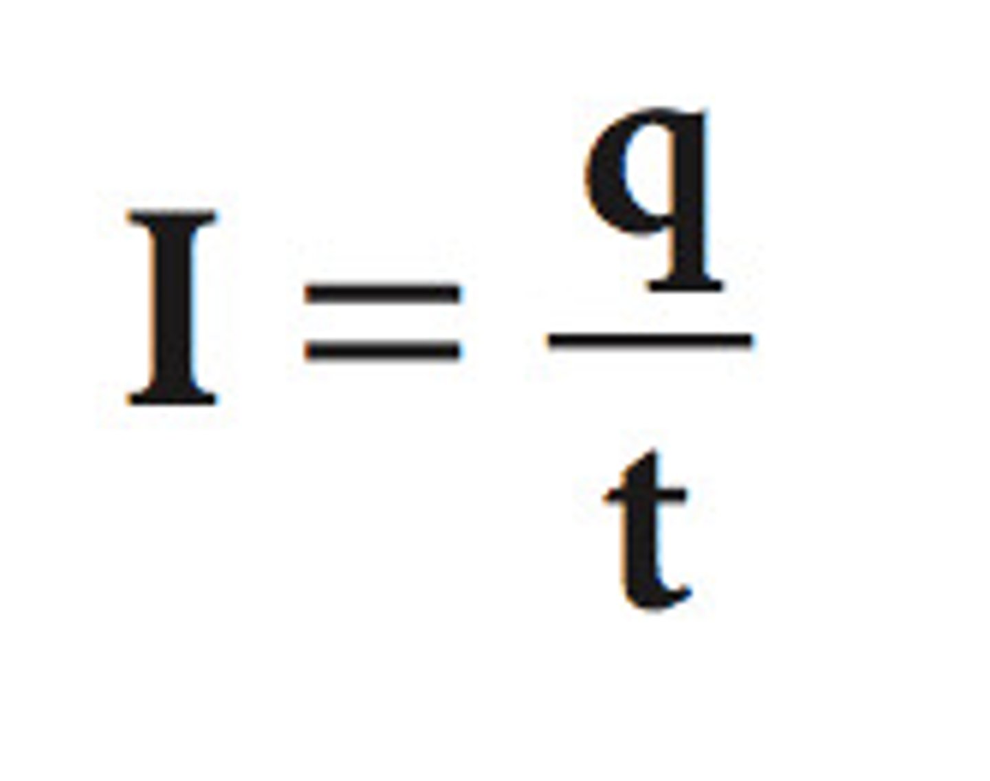<p>Unit = Coulomb (charge/second)</p>