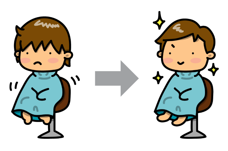 <p>髪を切ります haircut</p>
