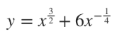 <p><strong>fraction exponent power rule: </strong>bring the exponent down to multiply it by the coefficient, and subtract 1 from the exponent</p>