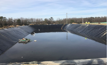 <p>Used to reduce the permeability of the bottom and sidewalls of the lagoon. This prevents or restricts the potential for downward and lateral seepage of the waters from the lagoon. </p><p>1. Clay = can usually be found near site; requires careful installation with proper compaction at the proper moisture content</p><p>2. Bentonite = blended with existing soil; comes from NC; an expansive clay that can shrink or swell </p><p>3. Synthetic membrane = normally some type of plastic; requires careful installation by contactors; easy to damage</p><p></p>