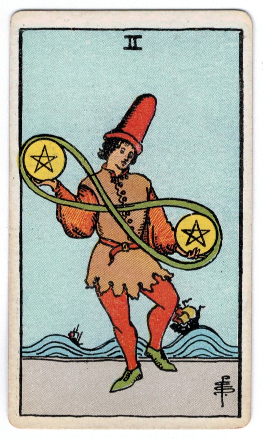 <p>Two of Pentacles</p>
