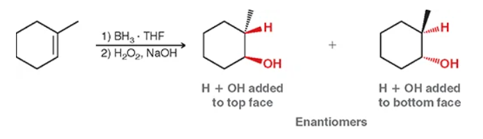 <p>same side with wedges or dashes (ex: OH and H will be on the same timing) quick tip: if you spot TWO chiral centers it WILL have syn. (use En to abbreviate).</p>