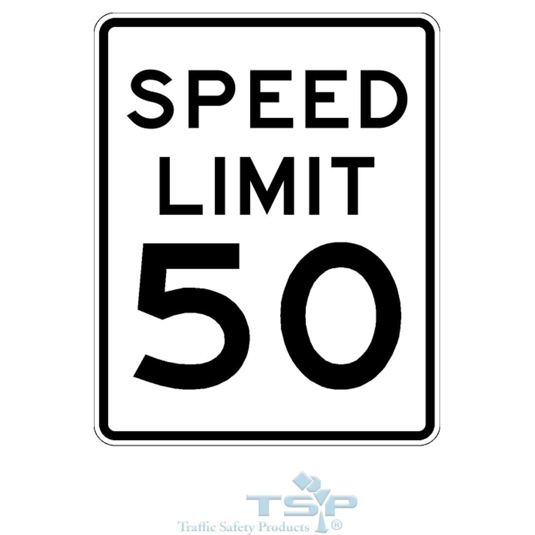 <p>Speed limit sign</p>