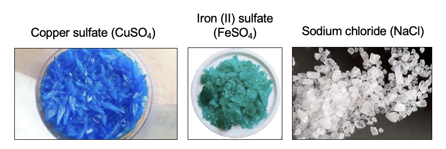 <p>substance formed from transfer of electrons between a metal and non-metal</p>