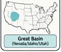 <p>Great Basin/Rocky Mountain region — hunting and gathering</p>