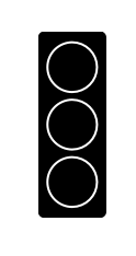 <p>What does this light mean (tram line lights)?</p>
