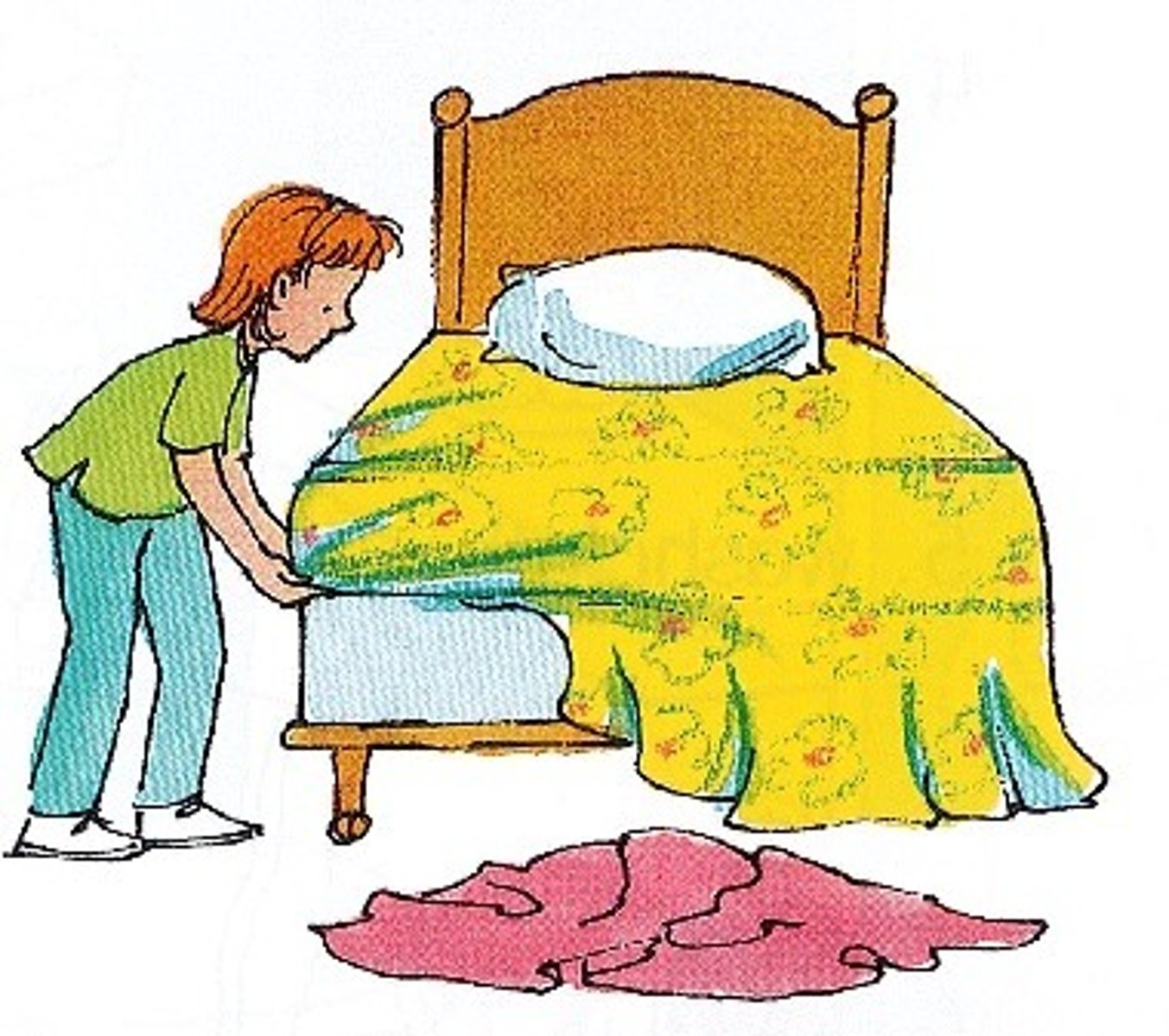 <p>hacer la cama</p>
