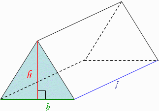 <p>volume of a triangular prism</p>