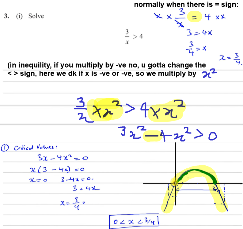 <p>we multiply by x² as for any real number, <strong><u>x² is always positive</u></strong></p>
