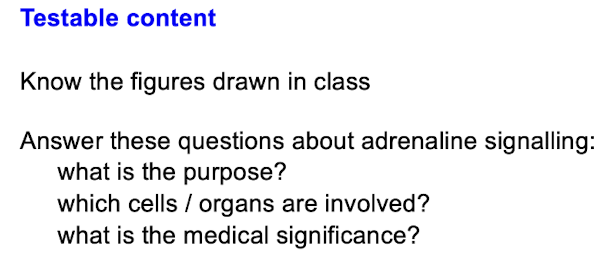 <p>Examinable Content</p>