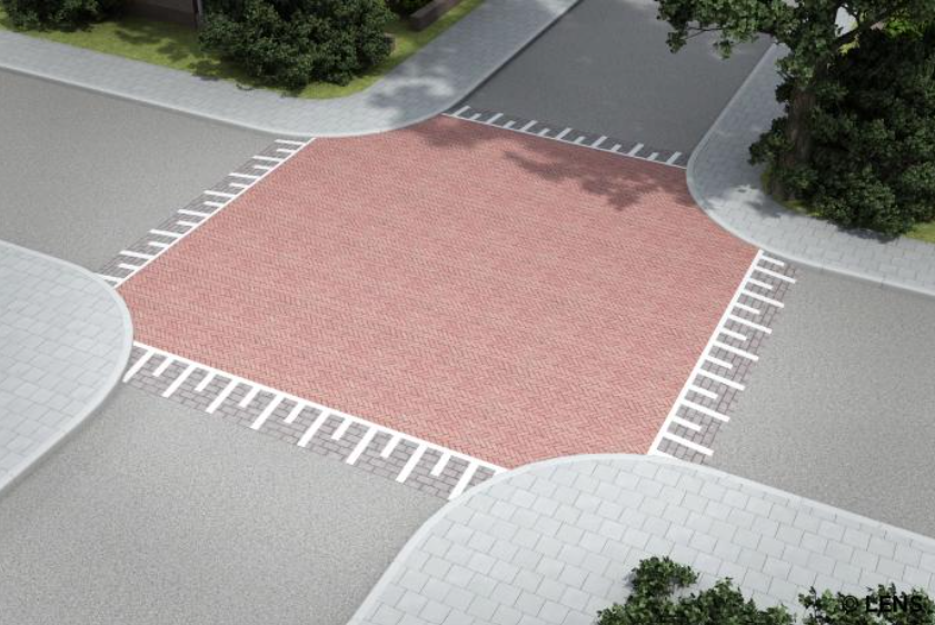 <p>How is the right of way regulated here?</p>