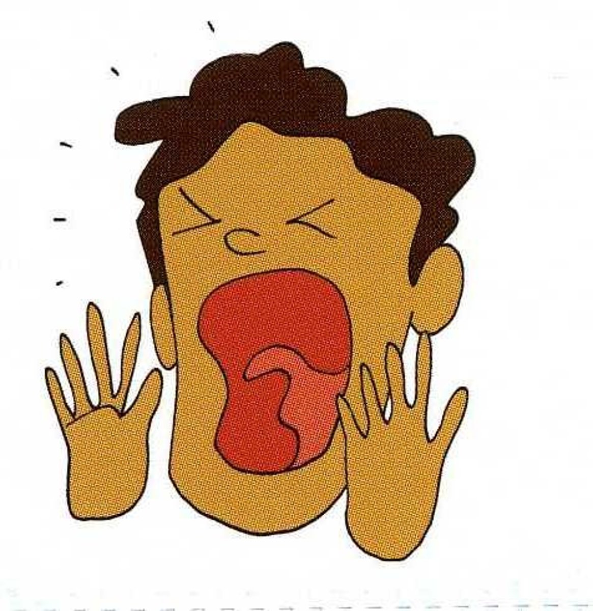 <p>to shout, to scream</p>