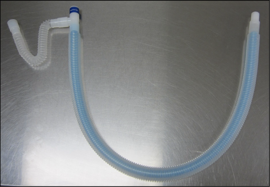 <p>when we use this blue breathing hose</p>