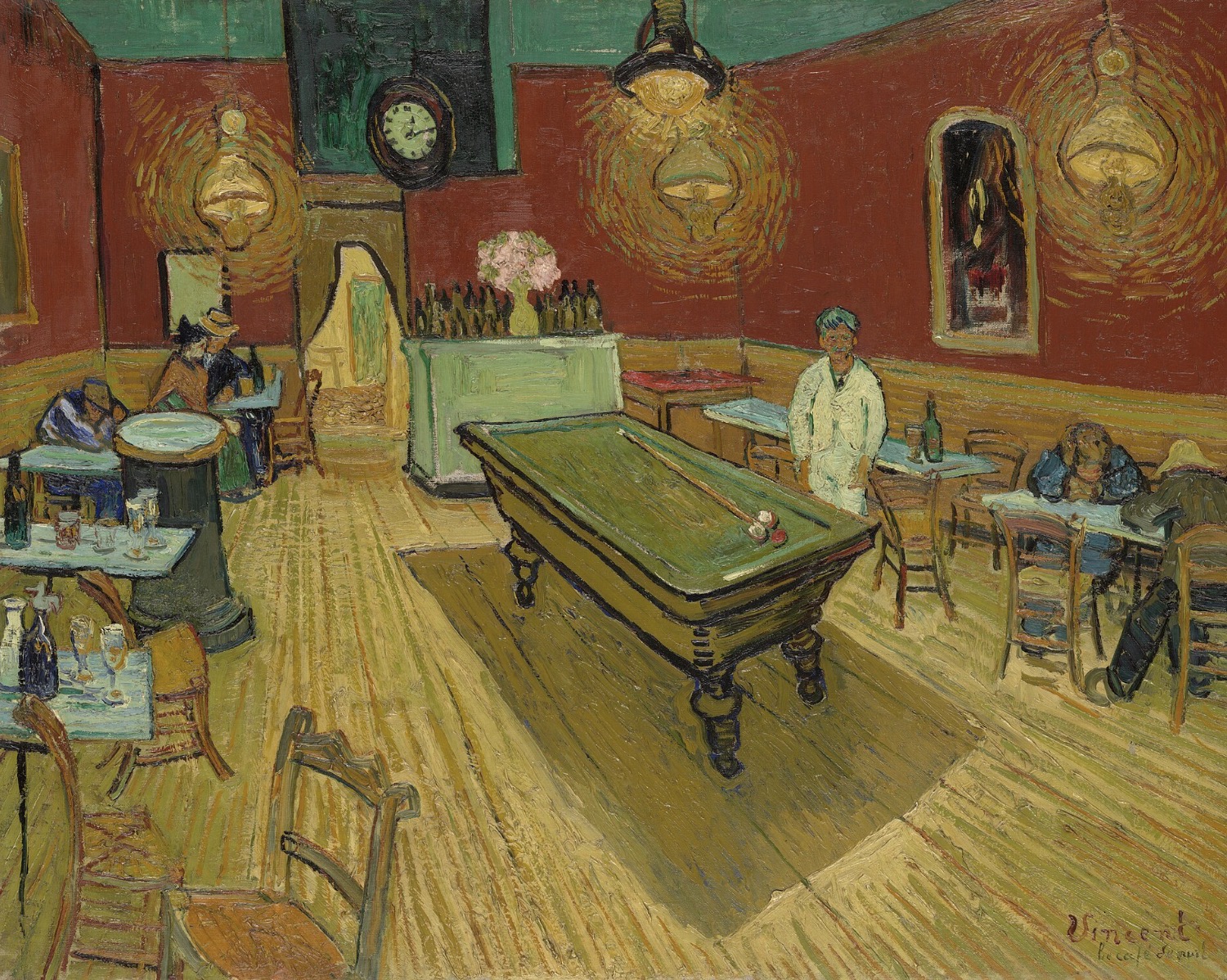 <p>Night Cafe, Vincent Van Gogh</p>