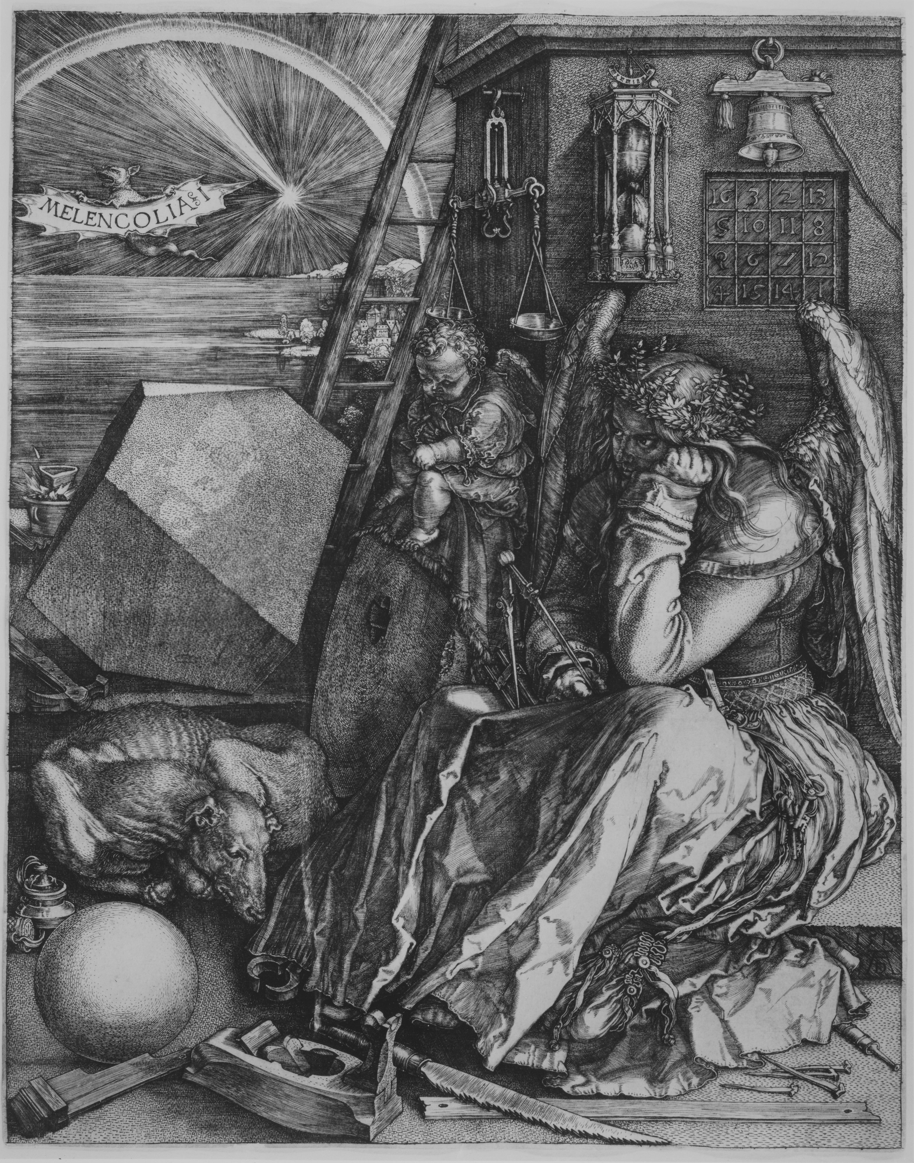 <p>Melencolia I- Albrecht Dürer</p>