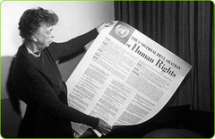 <p>• International declaration of human right. this declaration was the first basic document to outline "human rights".it was passed by the united nations in 1948 and announced " a common standard of achievement for all people and nations". sought to protect women, children, and refugees</p>