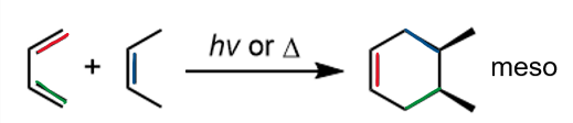 <p>meso product formed</p>
