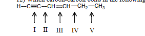<p>Which carbon-carbon bond in the following compound would you expect to be the shortest </p>