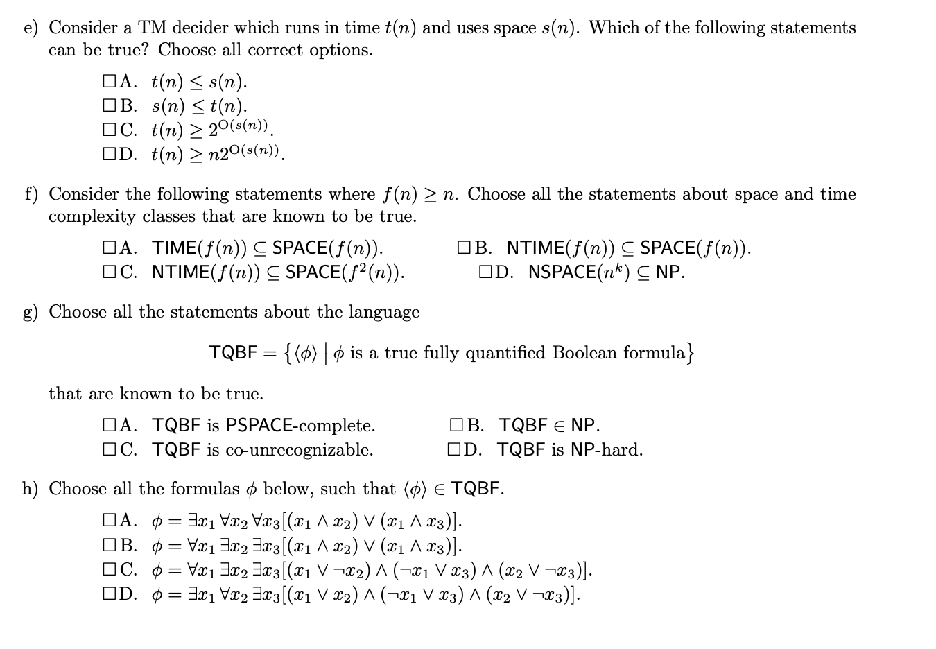 <p>Can be multiple correct or none</p>