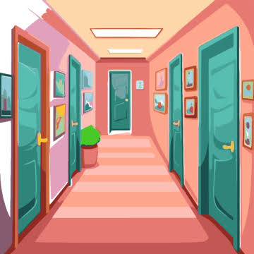 <p>Le couloir</p>